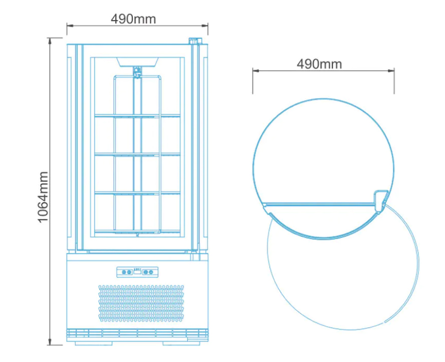 rotating display case